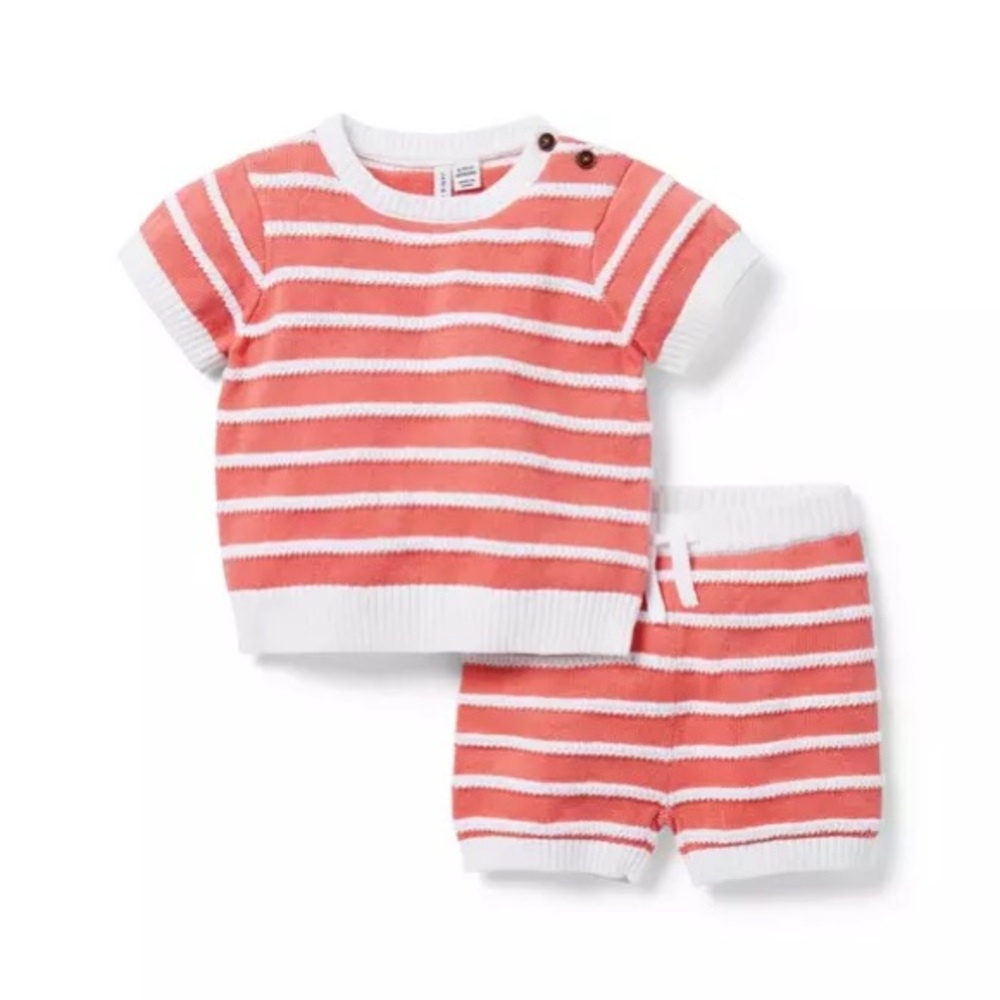 Janie and Jack Short Sleeve Two Piece Set 18-24 Months